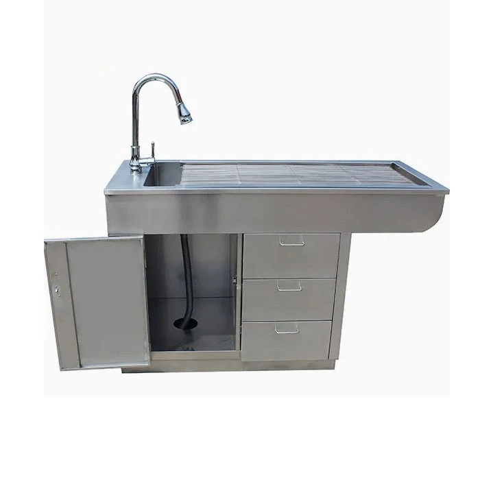 Mesa de aseo para mascotas de clínica veterinaria